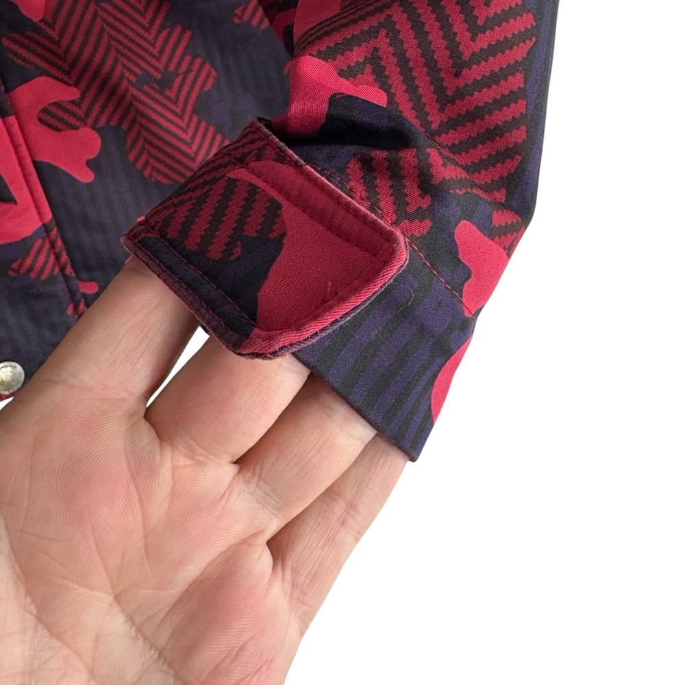 Reebok Softshell Jacket Camouflage Jacket In Red/… - image 6